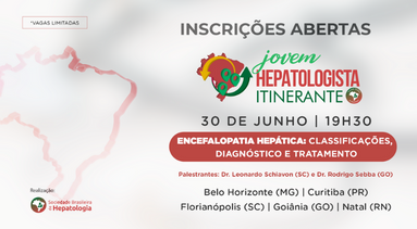 Inscrições abertas para o Jovem Hepatologista Itinerante em junho. Confira as cidades participantes!