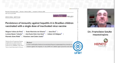 Hepato Papers: “Persistence of immunity against hepatitis A in Brazilian children vaccinated with a single dose of inactivated virus vaccine”