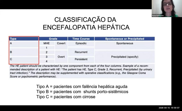 Assista à sessão “Papo de Enfermaria” sobre encefalopatia hepática, de 15 de abril de 2026